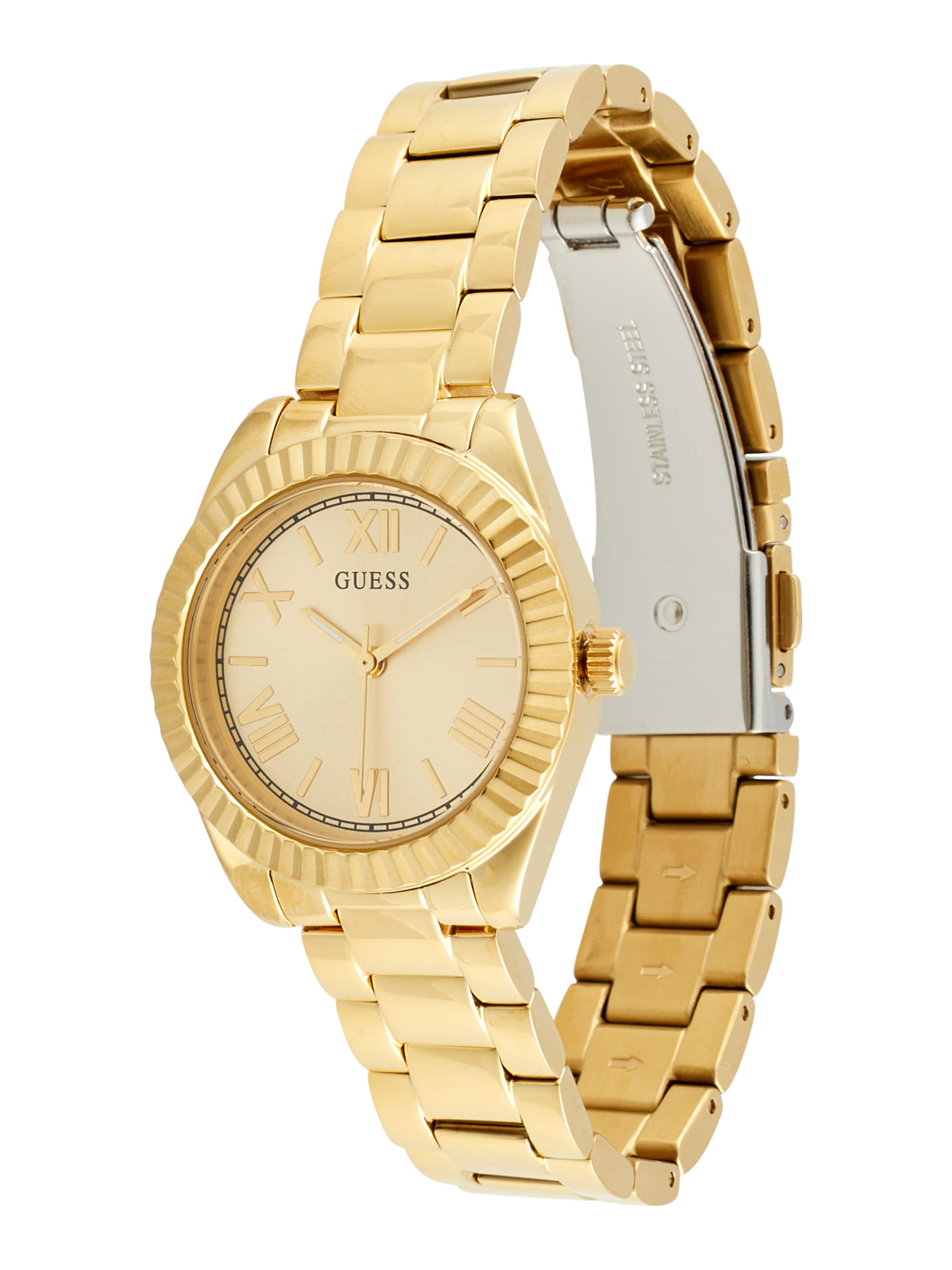 GUESS Uhr 'Mini Luna' in Gold: Vorderseite