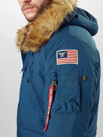 ALPHA INDUSTRIES Winterparka 'Polar' in Blauw