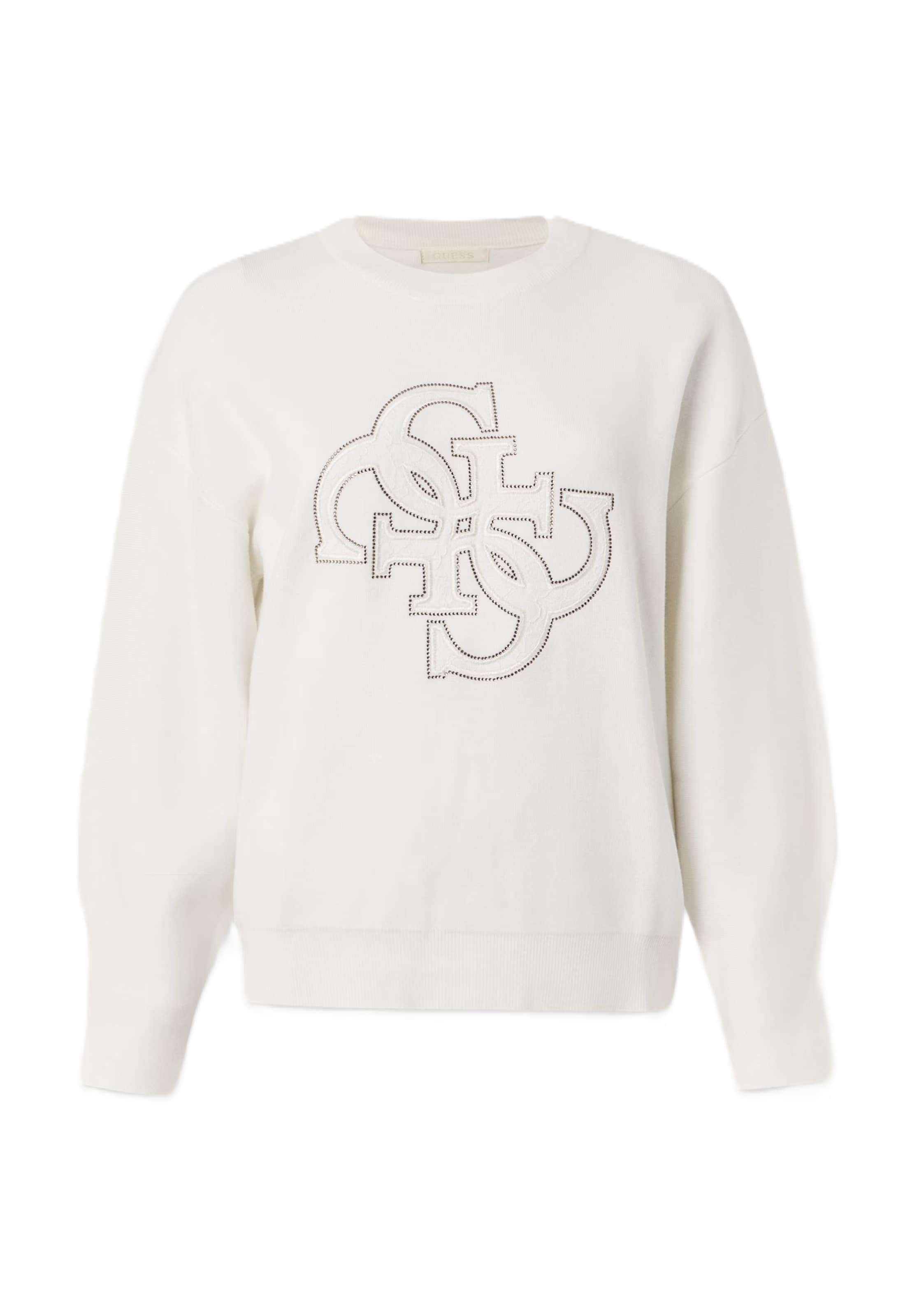 GUESS Pullover 'EVELYN' in Weiß: Vorderseite