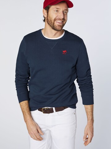 Polo Sylt Sweatshirt in Blue: front