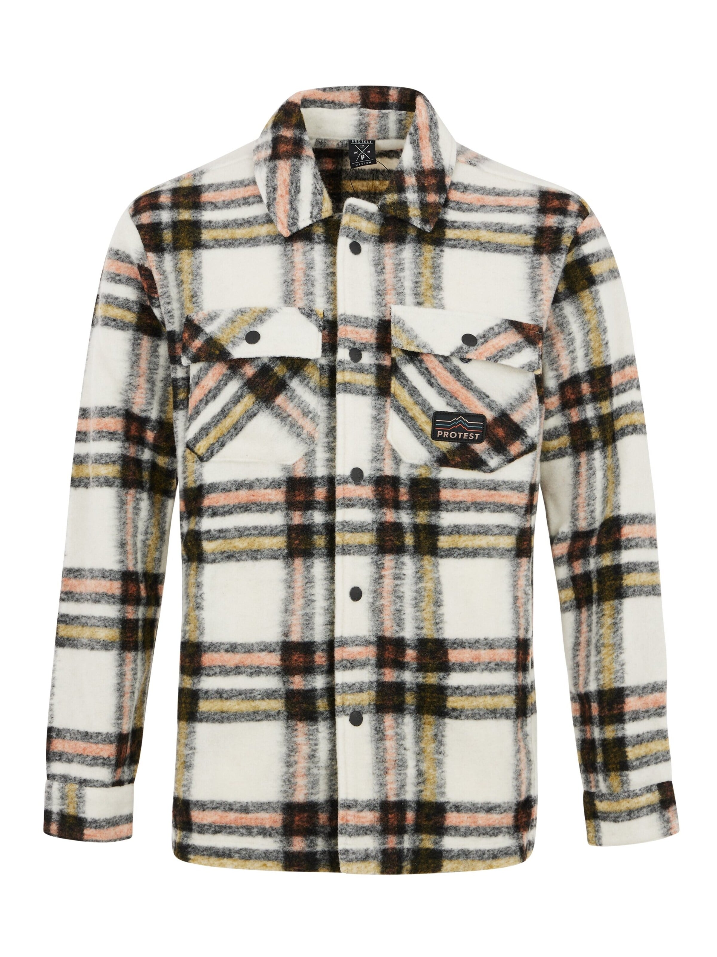 PROTEST Button Up Shirt 'PRTLIBREEN' in L in Off white, Item view