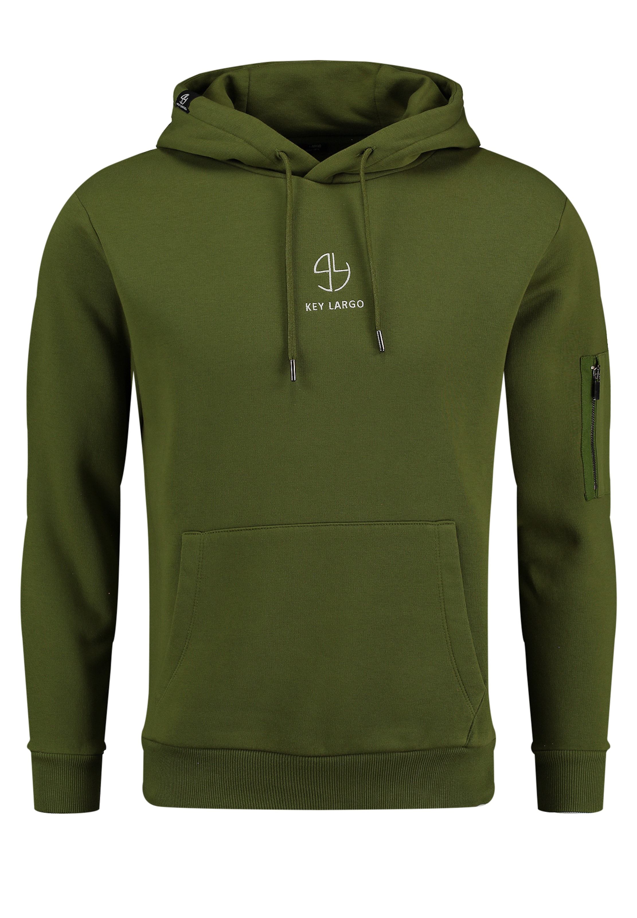 Key Largo Mikina 'MEMBERSHIP' - Zelená: predná strana