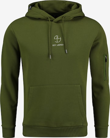 Key LargoSweater majica 'MEMBERSHIP' - zelena boja: prednji dio