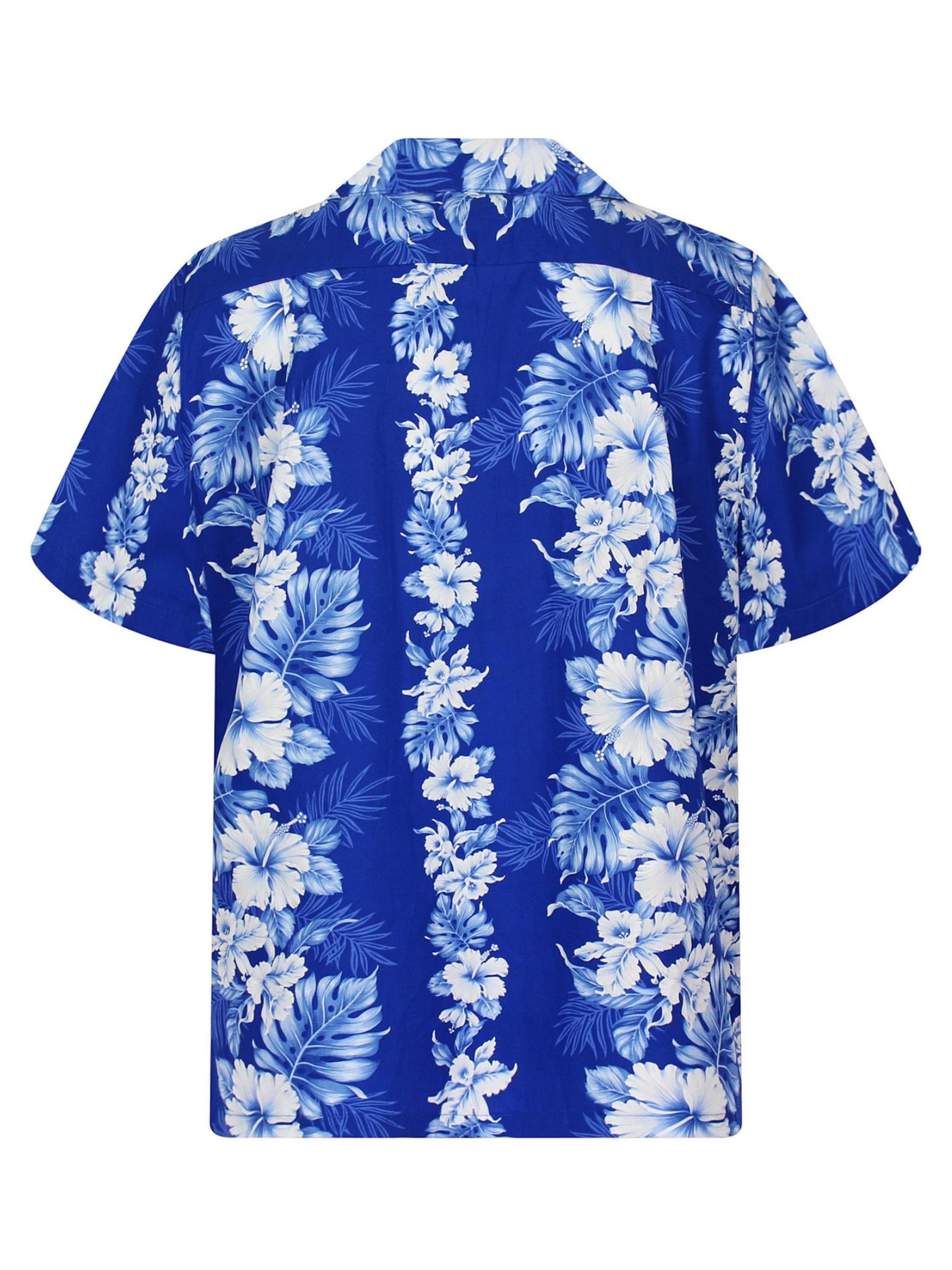 KY's Regular fit Button Up Shirt 'Batik' in Blue