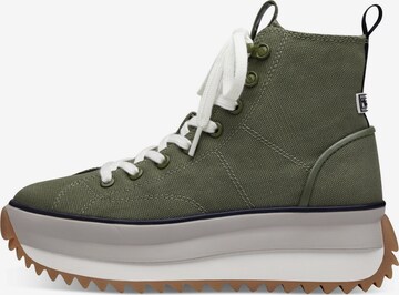 Sneaker înalt de la TAMARIS pe verde