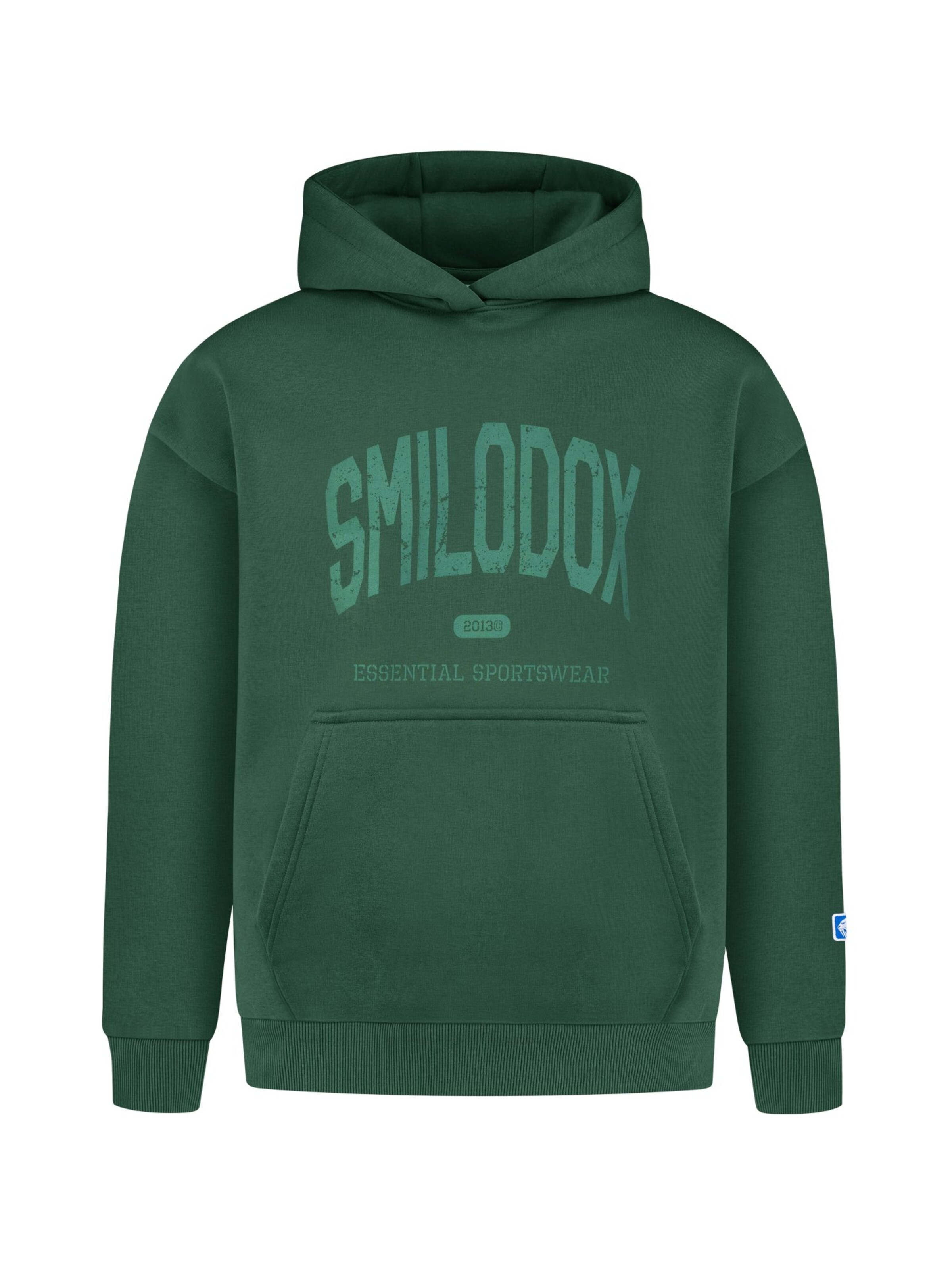 Smilodox Sweatvest in Groen: voorkant