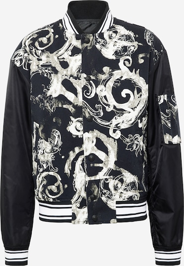 Versace Jeans Couture Övergångsjacka i svart / off-white, Produktvy