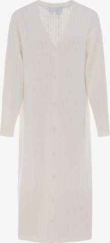 usha WHITE LABEL - Sobretudo de malha em branco: frente