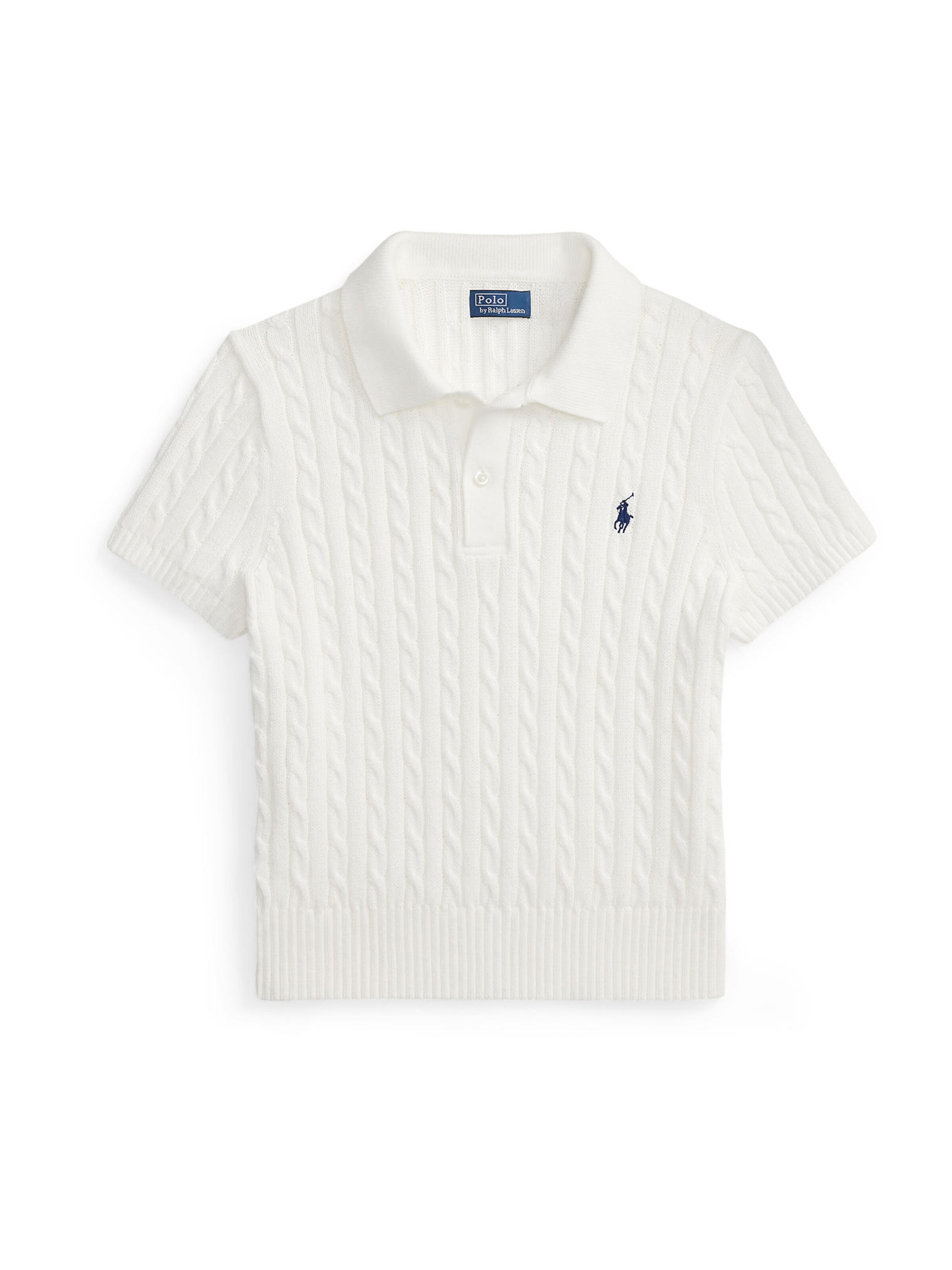 Pull-over Polo Ralph Lauren en blanc : devant