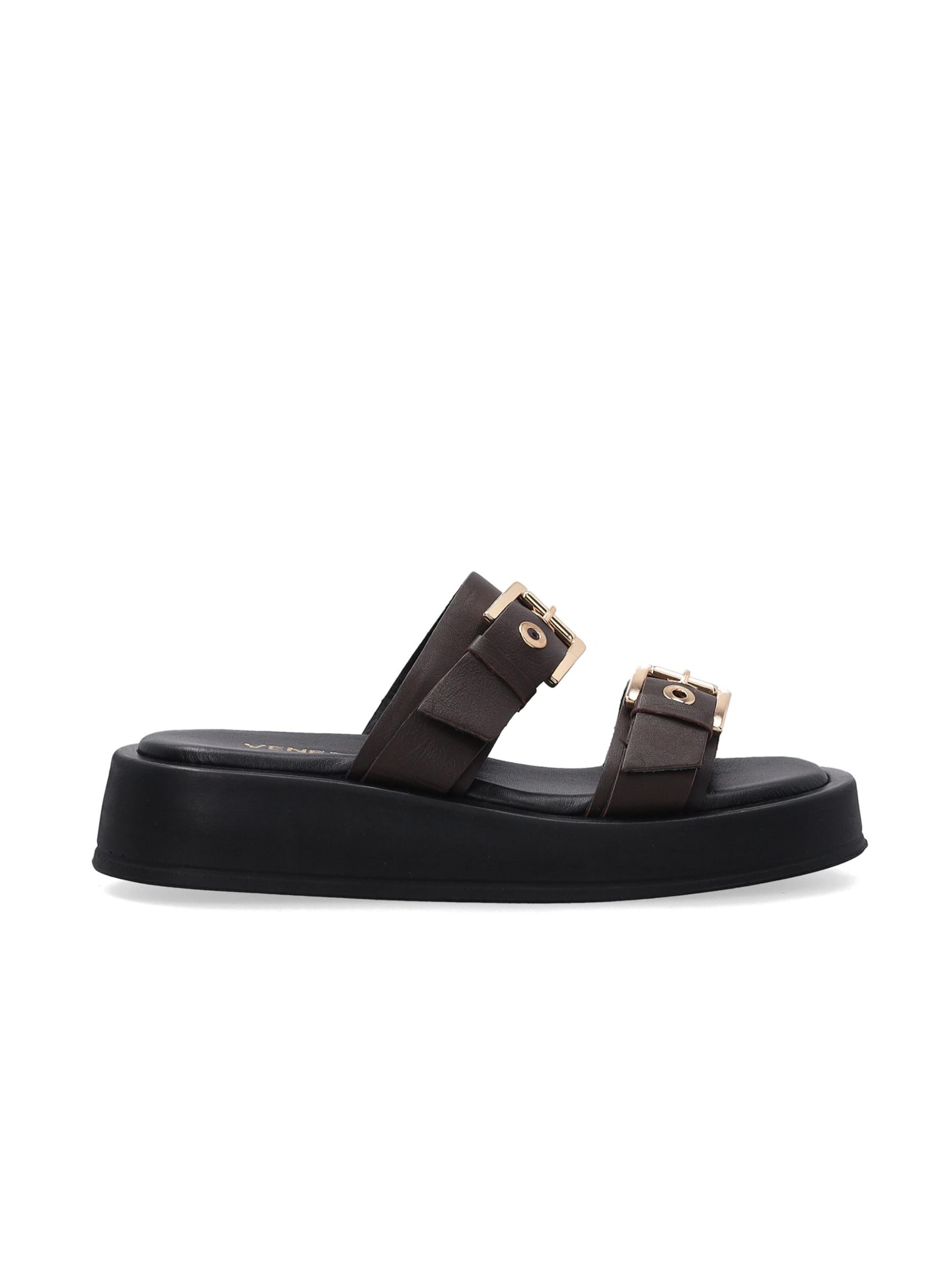 VENEZIA Mules in Brown: front