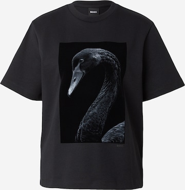 BOSS Paita 'Eharpa2' värissä musta: etupuoli