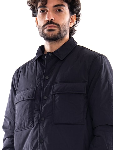 EDWIN Koszula 'Nest Padded Overshirt LS Dark Navy' w kolorze niebieski