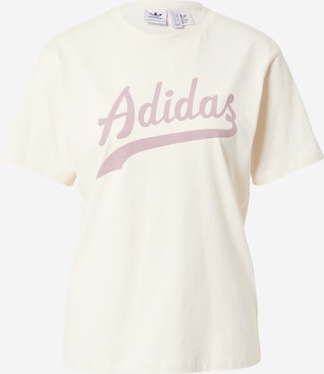 T-Shirt de la ADIDAS ORIGINALS pe alb: față