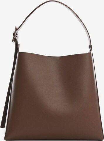 MANGO Shoulder Bag 'Winnie' in Brown: front