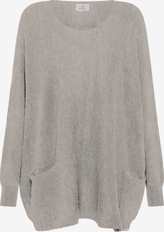 Pull-over oversize DEHA en gris : devant