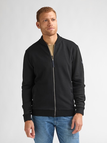 Veste de survêtement Petrol Industries en noir : devant