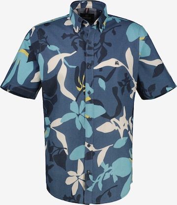 LERROS Button Up Shirt in Blue: front