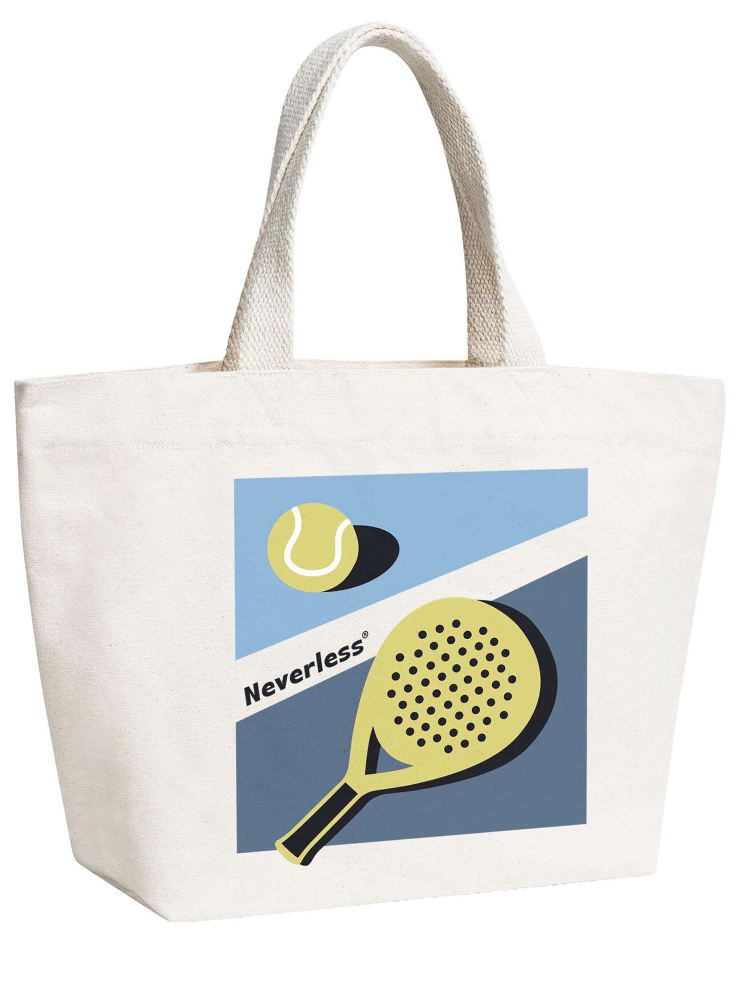Neverless Strandtasche 'Padel Club'‌‌‌‌‌ in Beige: Vorderseite