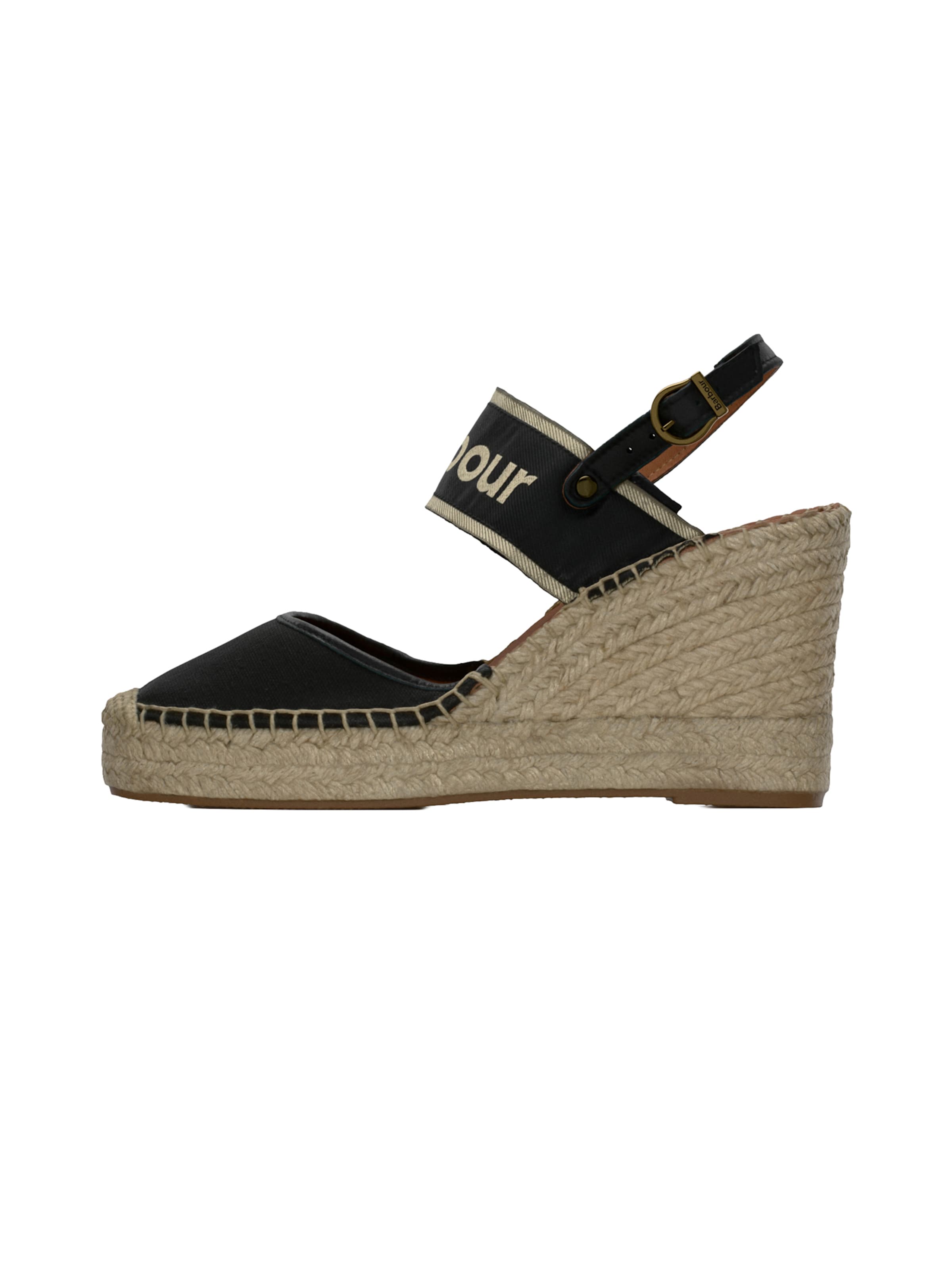 Barbour Sandaal in Zwart: voorkant