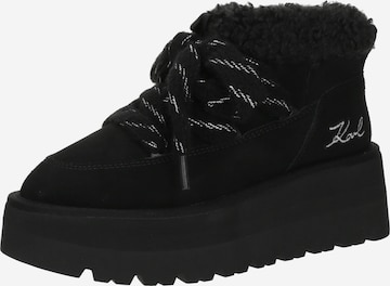 Karl Lagerfeld Ботинки на шнуровке в Черный: спереди