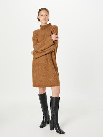 s.Oliver BLACK LABEL Knitted dress in Brown: front