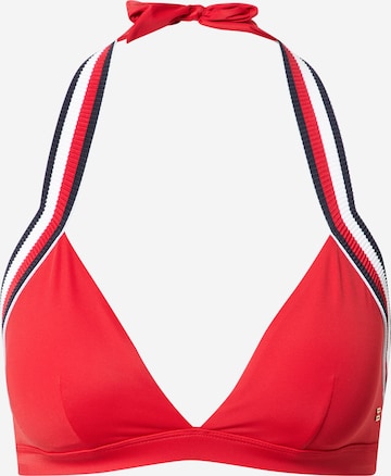 Tommy Hilfiger Underwear Triangel Bikinitop in Rood: voorkant