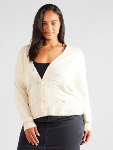 Cardigan 'KATIA' ONLY Carmakoma en gris : devant