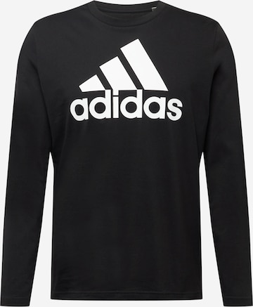 ADIDAS SPORTSWEAR - Camiseta funcional 'Essentials' en negro: frente