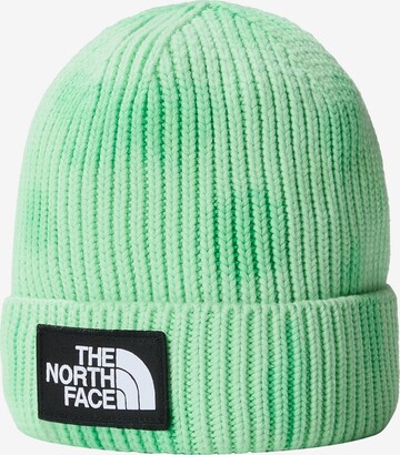 Căciulă de la THE NORTH FACE pe verde: față