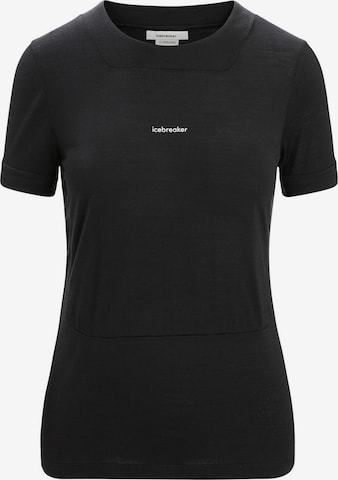 ICEBREAKER Performance Shirt 'ZoneKnit' in Black: front