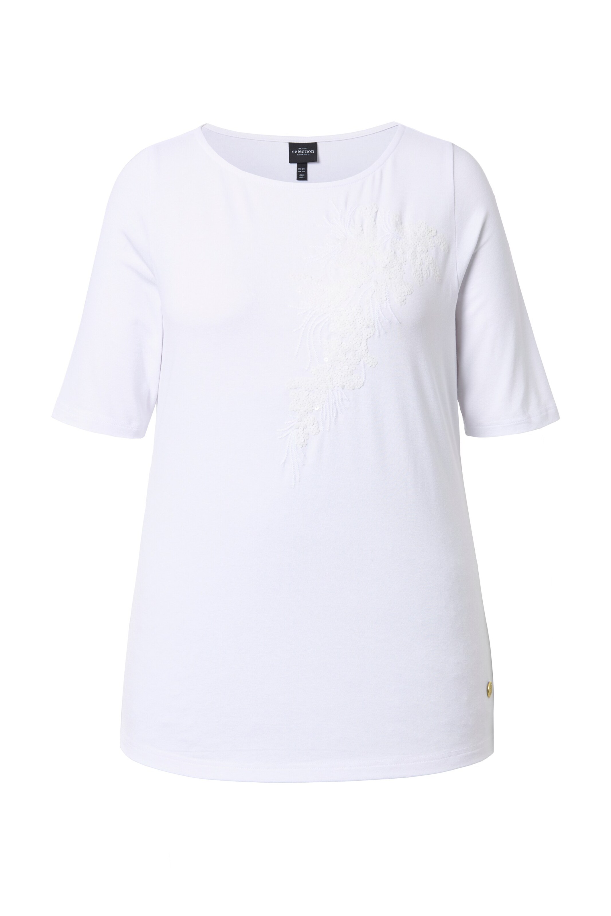 Ulla Popken Shirt in Weiß: Vorderseite