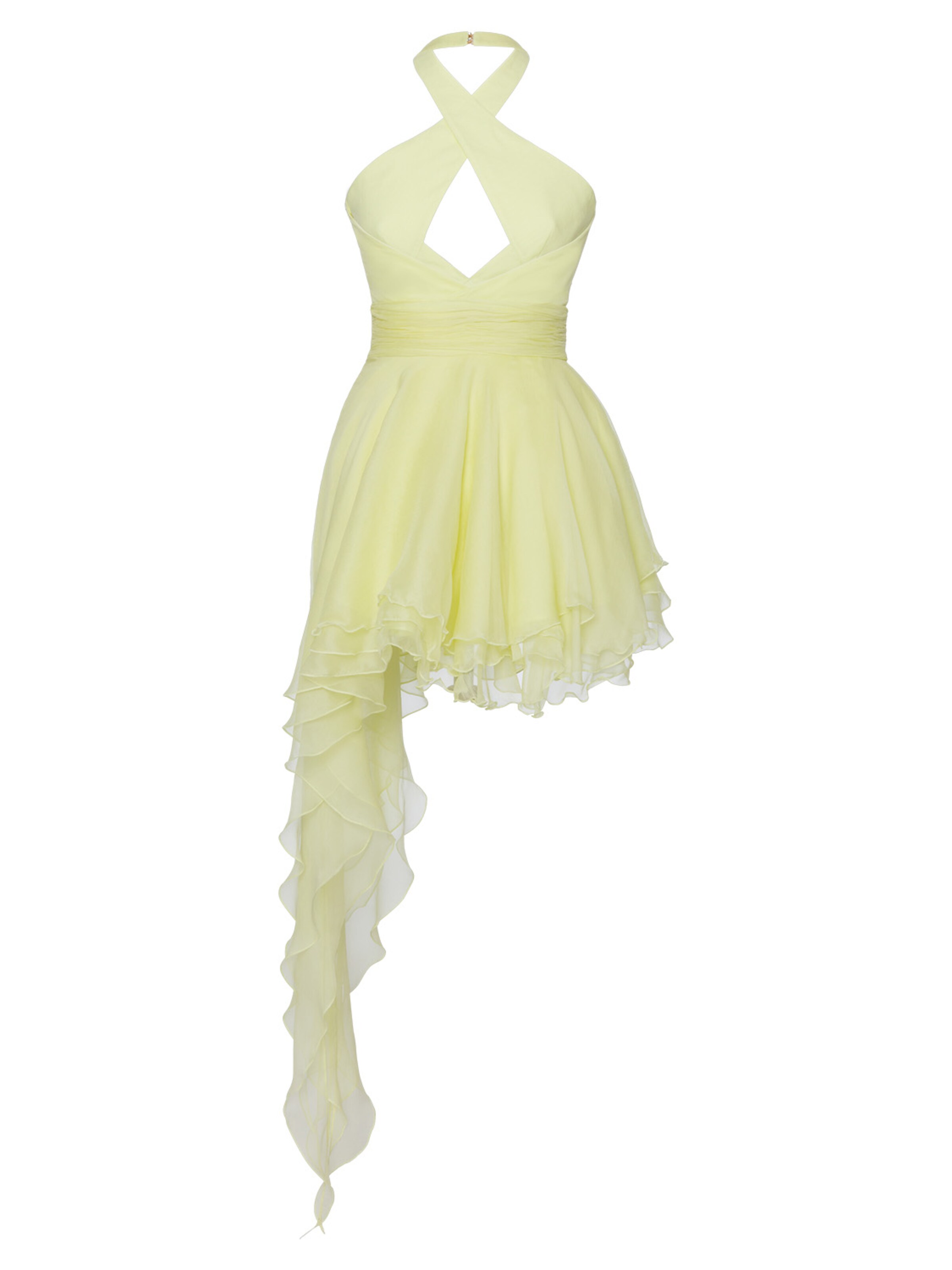 Robe de cocktail 'Pantha' Anse Victorin en jaune
