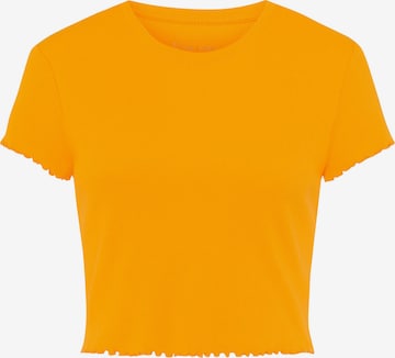 Les Lunes Shirt 'April' in Oranje: voorkant