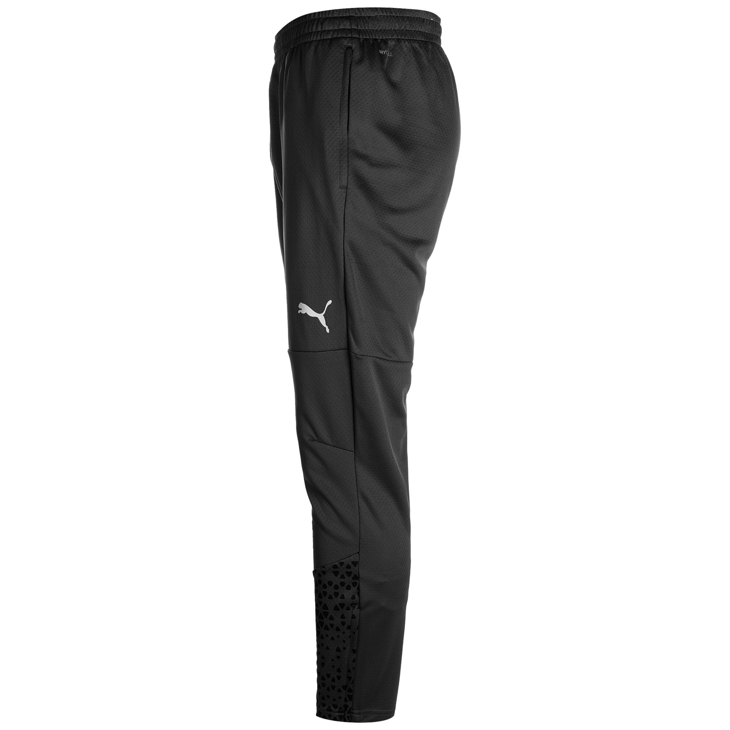 PUMA Tapered Sporthose 'TeamCUP' in Schwarz