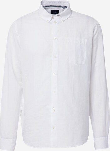 FQ1924 Regular fit Overhemd 'Steven' in Wit: voorkant