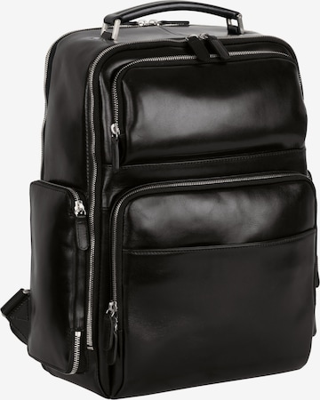 LEONHARD HEYDEN Rucksack 'Cambridge' in Schwarz: predná strana