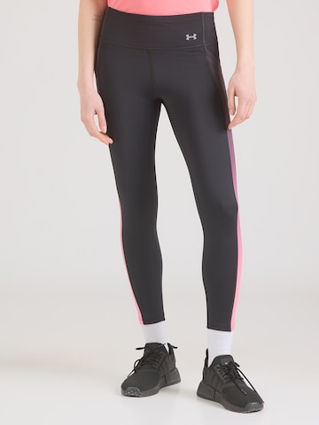 UNDER ARMOUR Skinny Workout Pants 'UA Velociti' in Black: front