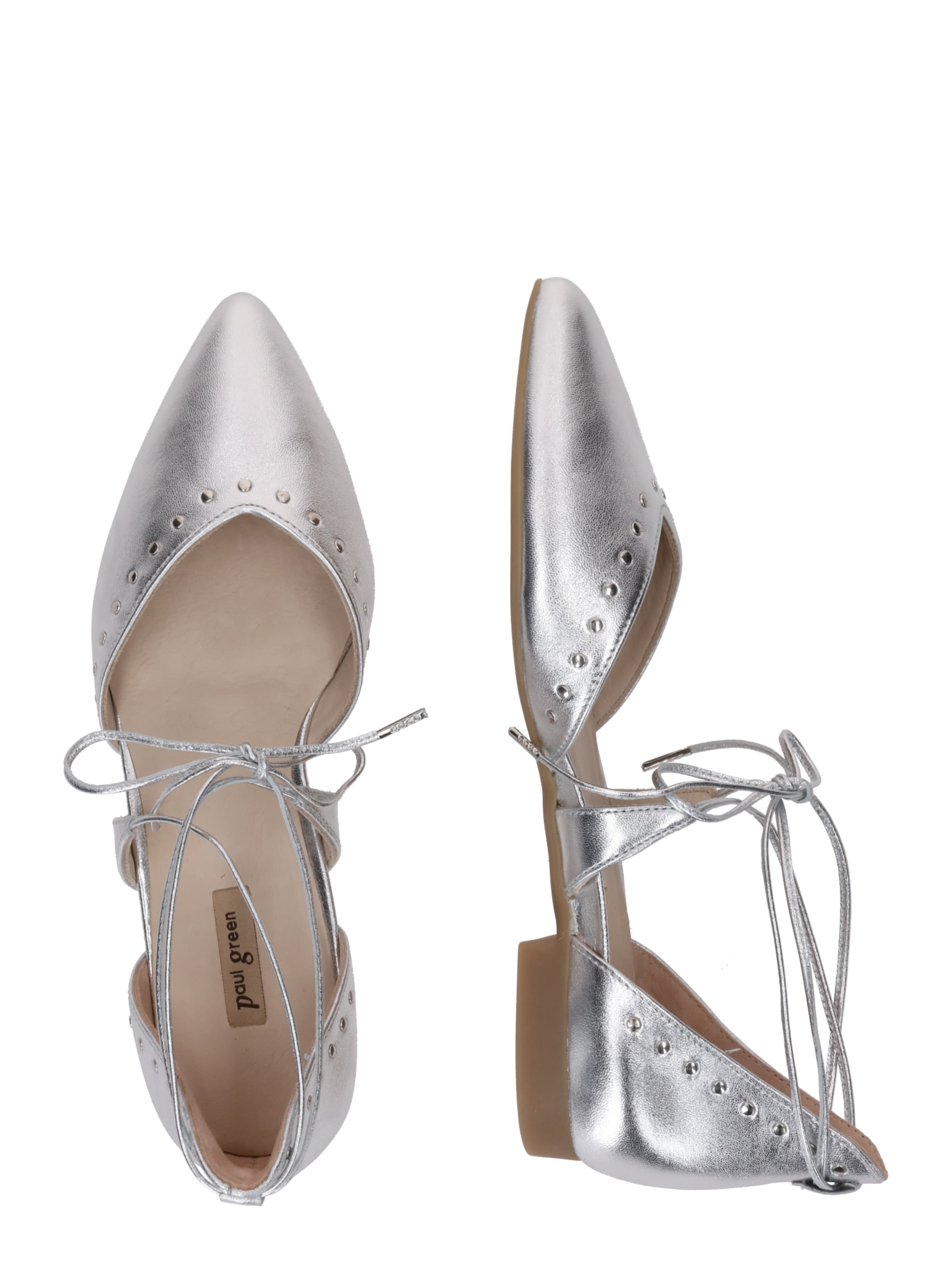 Ballerines à lanières Paul Green en argent