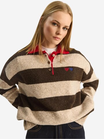 Bianco Lucci - Pullover 'Pullover' em castanho