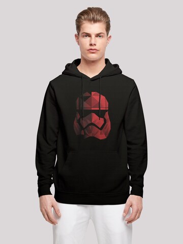 F4NT4STIC Sweatshirt 'Star Wars The Last Jedi - Trooper Helmet' in Zwart: voorkant