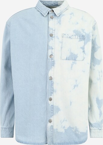 About You x Nils Kuesel Regular fit Button Up Shirt 'Luan' in Blue: front