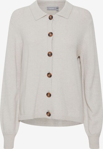 Fransa Knit Cardigan 'Bitte' in Beige: front