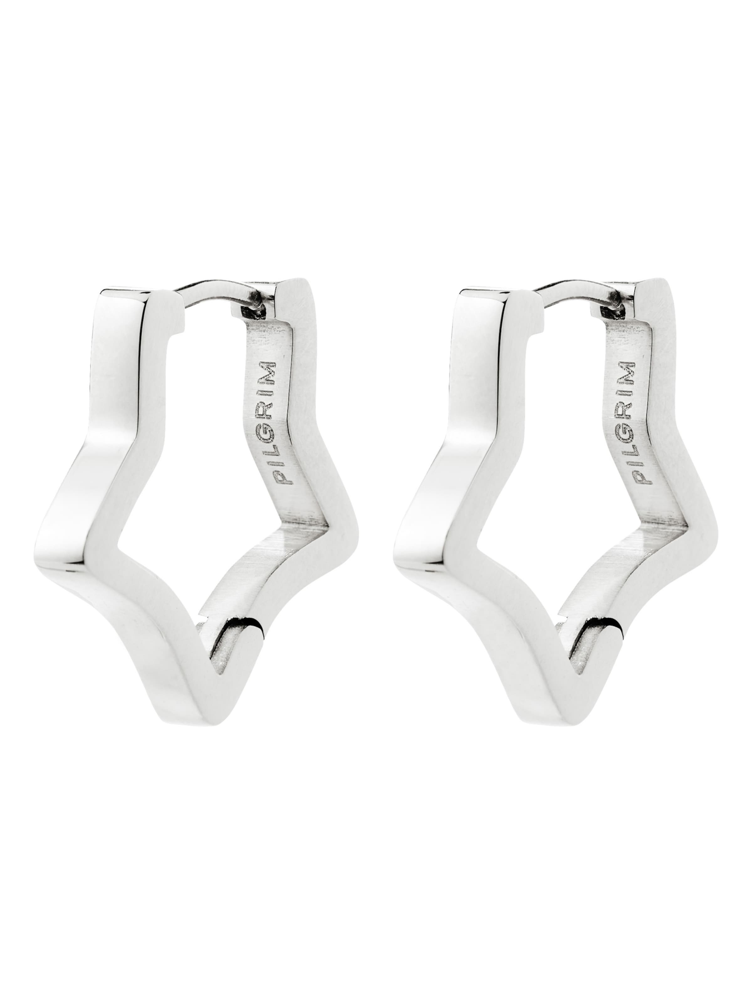 Pilgrim Серьги ' Solari ' в Серебристый: спереди