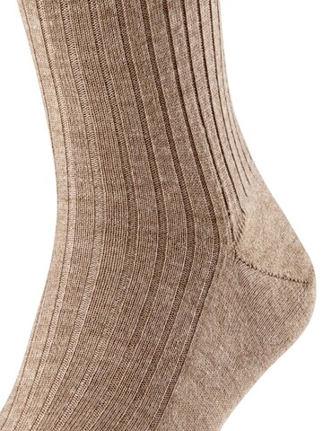 FALKE Knee High Socks 'Bristol Pure' in Brown