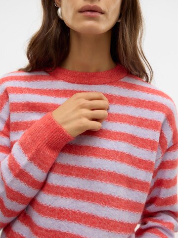 VERO MODA Sweter 'VMMARCIA' w kolorze czerwony