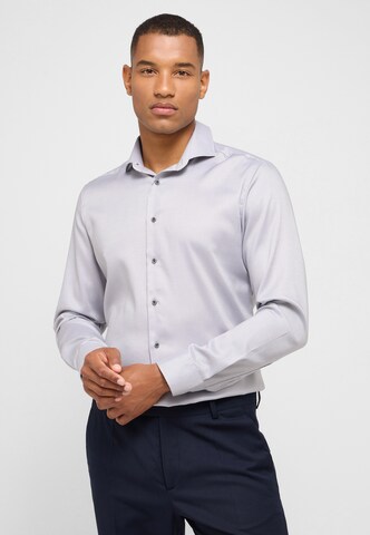 ETERNA Slim fit Business shirt in Grey: front