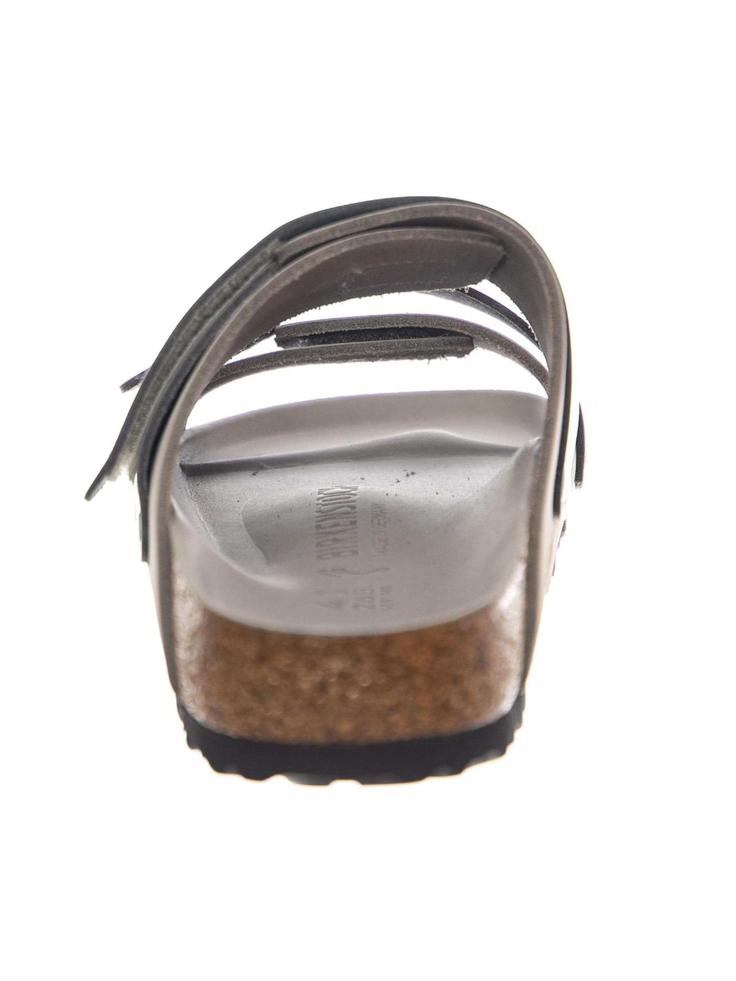 BIRKENSTOCK Sandały 'Uji stone coin, Nubuck Leather/High Shine Leather' w kolorze szary