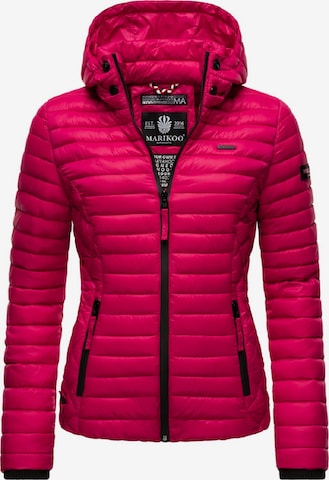 MARIKOO Steppjacke 'Samtpfote' in Pink: predná strana