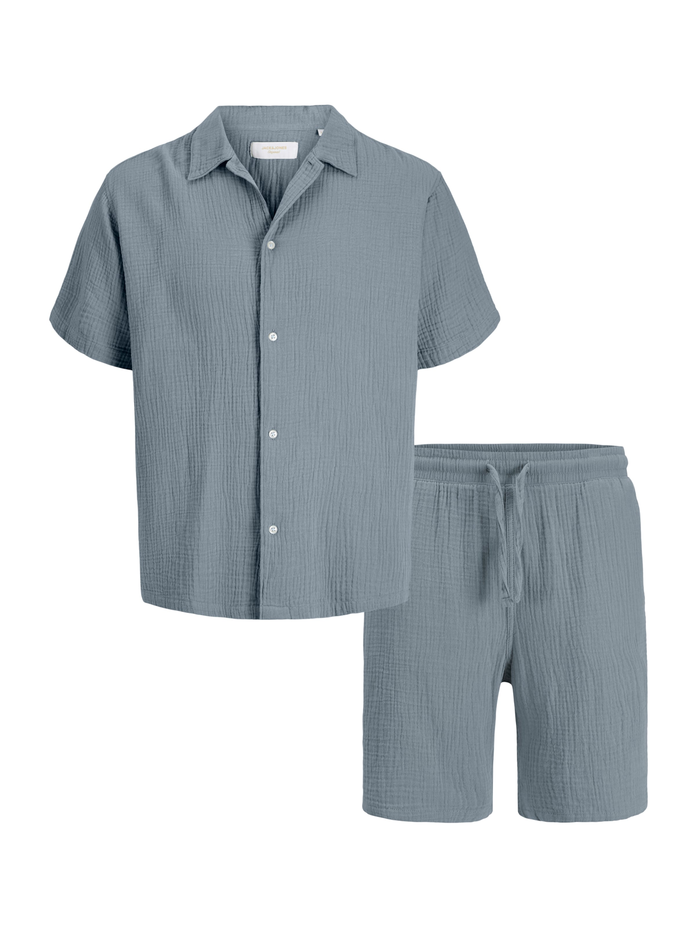 Jack & Jones Plus - Traje para estar en casa 'JORNANTUCKET' en azul: frente