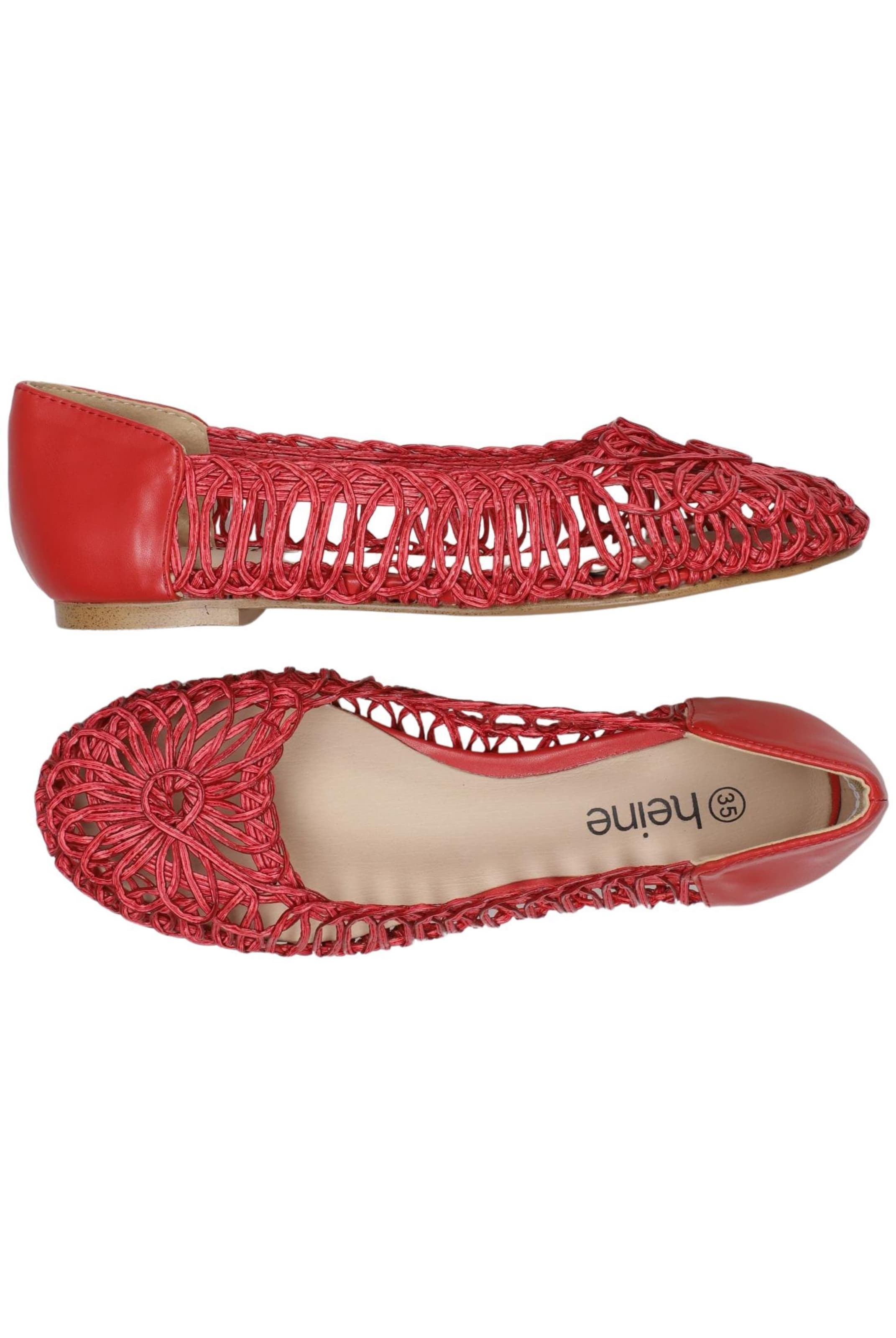 heine Flats & Loafers in 35 in Red: front